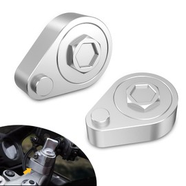 Alpha Rider Motorcycle Handlebar Risers,Aluminum Motorcycle Handle Hand Bar Bars Rising Clamp Forwards Back Move Mount Adapter Raiser Spacer for Honda VFR800 VTEC 2002 2PCS