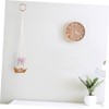 Kisangel Pu Leather Hanging Basket for Flowerpots Modern Planter Base