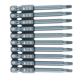 Triangular Screwdriver Bit, Head Screwdriver Bit, Screwdriver Bits, 10 Pieces Triangular Screwdriver Bits, Length 65 mm, Screwdriver Bit Sets