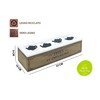 Morgan Wooden Tea Box, Tea Bag Holder, with 4 Tea