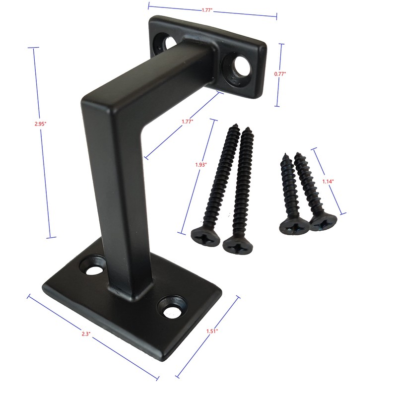 Langdoly 3-3/8" High Swivel Handrail Brackets for Staircase Stair Railing