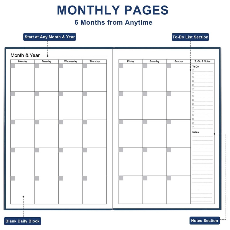Daily & Monthly Planner for 2026 or Anytime - ADHD