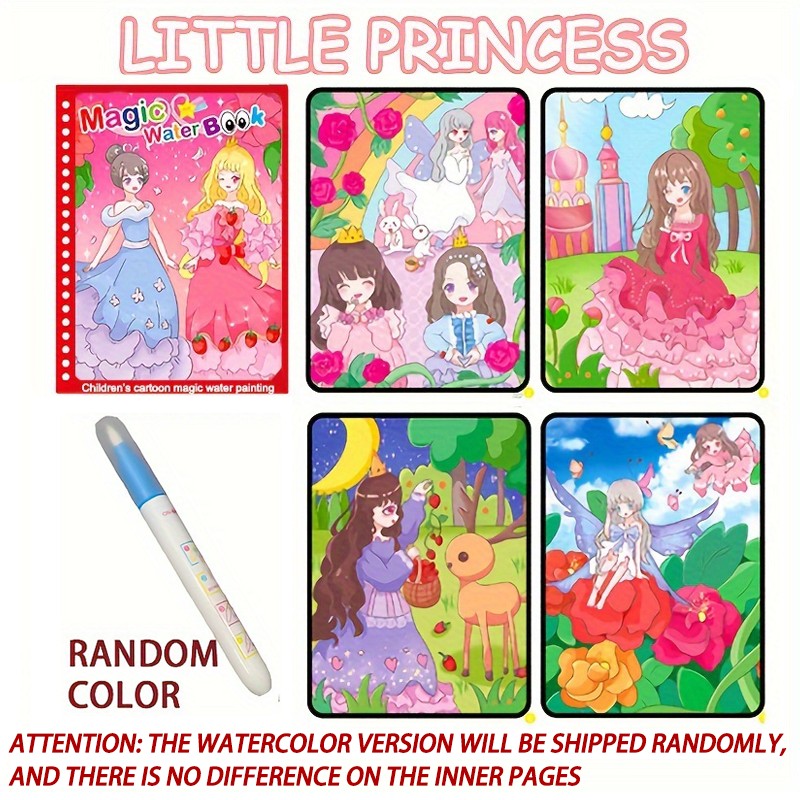 Reusable Water Drawing Book for Kids – Mess-Free Magic Coloring