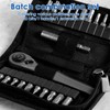 CRNXOMP Mini Ratchet Wrench Set 22 in 1 Multifunctional Right