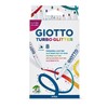 GIOTTO TURBO GLITTER FELT TIP FIBRE TIP PENS - GLITTERED