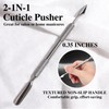 Professional Stainless Steel Cuticle Pusher and Remover Tool for Manicure