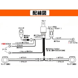 Generic foguranpurire- Wiring Kit HID Supported Display LED with Switch with 1 Pcs