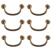 Txinmin 6 Pack Traditional Bail Cabinet Hardware Handle Pull Antique