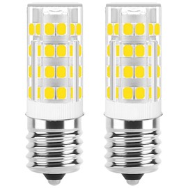 GFLSD E17 LED Bulb Dimmable,E17 Intermediate Base,T7 4W 40W Incandescent Equivalent,Daylight 6000K,Fit for Over Stove Appliance, Range Hood, Refrigerator,Microwave Over Stove Bulb Replacement(2Pack)
