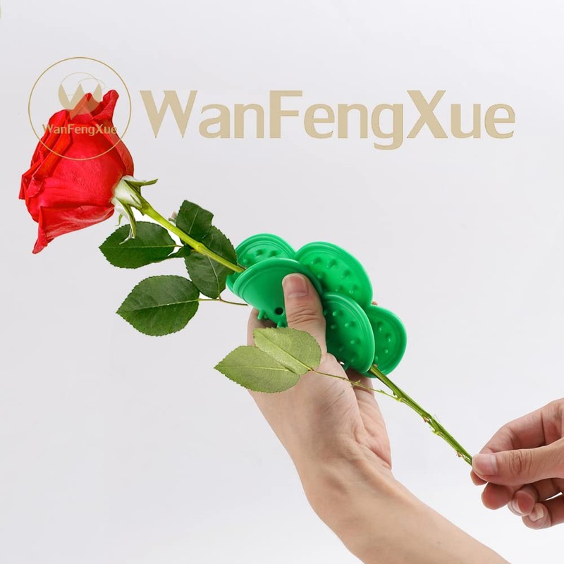 Garden Pruning Shears Kit with 1Pcs Red Metal Rose Leaf