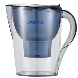 OWIARA Alkaline Water Filter Pitcher with Filter, 14 Cup Digital Display Water Purifier Pitcher in BPA Free for Quick Clear Chlorine, Fluoride, Heavy Metals, Odor, Bad Taste