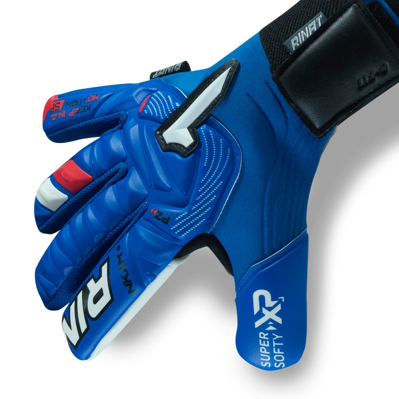 Rinat Nkam Prime Goalkeeper Glove, Junior, Unisex, Blue, Size 5