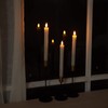 Homemory 12 Pcs Real Wax Flameless Taper Candles with Remote