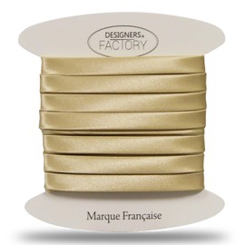 Beautiful Satin Bias Tape - Satin Bias Binding Ideal for Refined Finishes Both on the Outside of Your Creations and for Covering Your Seams. (By 5 Metres, Gold)