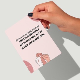 International Women’s Day Postcard Pack – Limited Edition – Empower Her – Thank You Gifts Event Goodie bags gift - Design 2-10 Cards