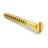 Hippo Hardware M5.5 (5.5mm X 100mm) Solid Brass Slotted Countersunk