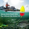 THKFISH Slip Bobber Kit, 35PCS Freshwater Fishing Tackle Kit Slip