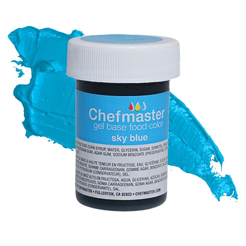 Chefmaster Sky Blue Gel Food Coloring | Vibrant Color |