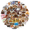 Bric Dodo Pack of 50 Poop Stickers Car Laptop Phone