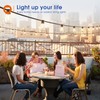 addlon 100FT(50FT*2) LED Outdoor String Lights Waterproof Patio Lights with