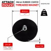 AttachMount LED Camera Light Magnet Threaded 44mm 1/4-20" Rubber Coated