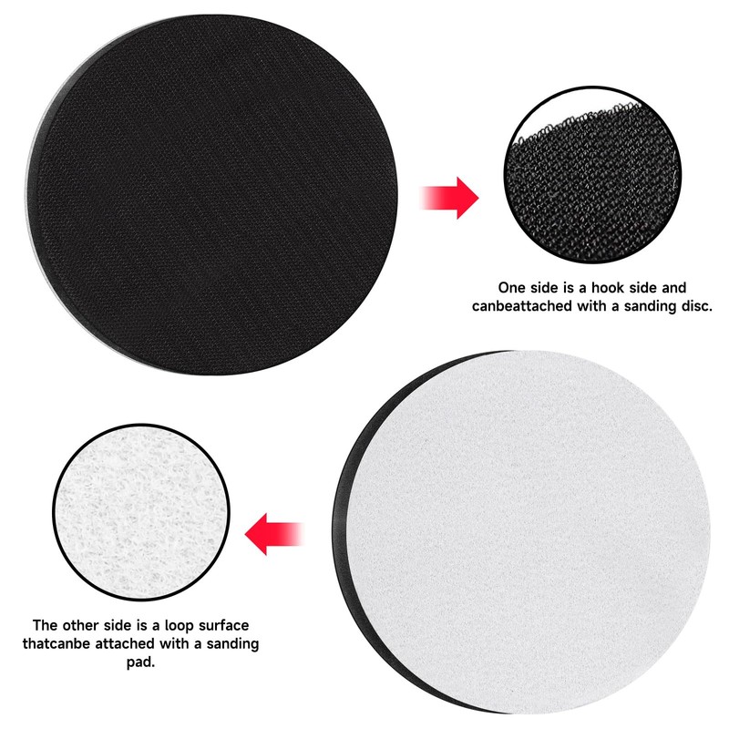 STEBRUAM 2Pcs 150mm Hook and Loop Soft Sponge Cushion Buffer