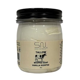 Seoul Naturals Tallow Whipped Soap, Vanilla Scented, 8 oz