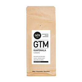 CAPTN Coffee GUATEMALA Ground Filter Coffee 500 g Medium Strength Caramel Pecan Nougat 100% Arabica [Direct Trade]