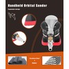Gugxiom Triangle Pneumatic Sander, 12000rpm Handheld Orbital Sander, Mini Stainless