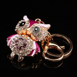 Garosa Crystal Key Ring Cover Sparkling Key Ring for Purse Pendant Handbag Bag Decoration Gift, colour