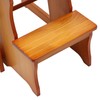LIAPDG Folding Library Ladder Chair, Wood Folding Library Ladder Chair