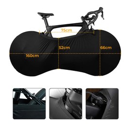 Barlone Pack of 2 Black Bicycle Covers, Washable Bicycle Protection, Bicycle Cover, Bicycle Garage Indoor Dustproof Bicycle Protective Cover, Bicycle Cover for Bicycles Mountain Bike