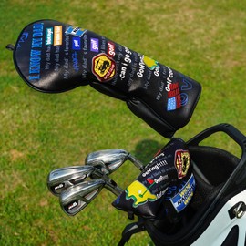 Big Crazy Golf Club Head Covers, Driver Cover, Blade Putter Cover, Waterproof, Funny Golf Head Covers, Father's Day Golf Gift for Man