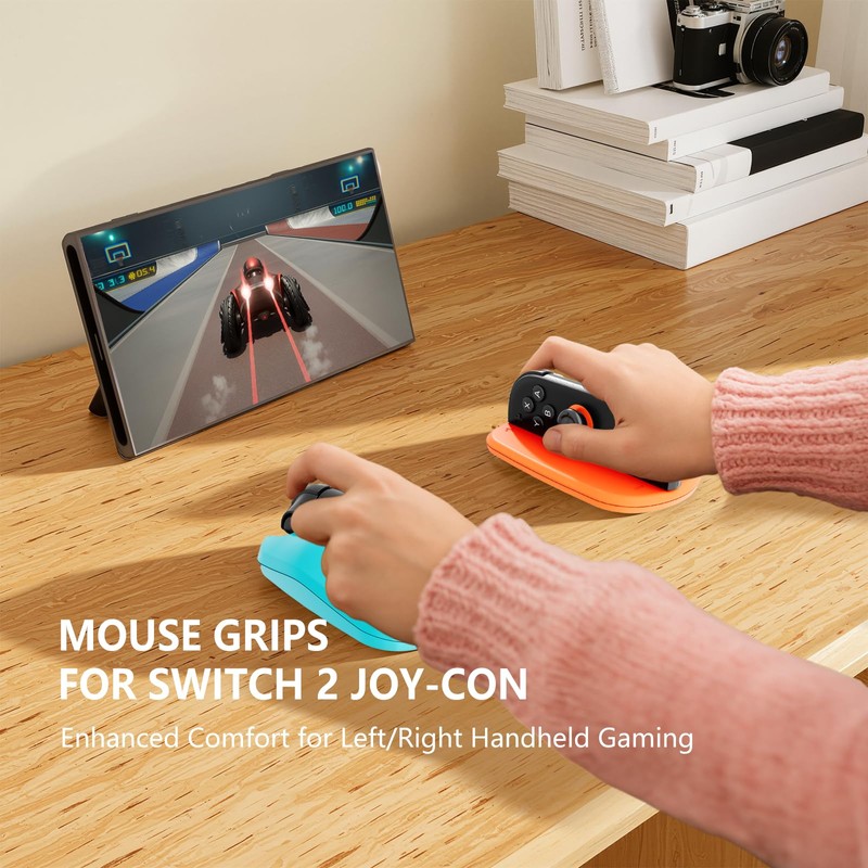 2 Pack Ergonomic FPS Mouse Grip for Nitendo Switch 2