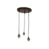 Litex Industries: 3-Light Mini Ceiling Pendant Round Fitter in French