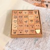 Wissppoott Mood Expression Wooden Rubber Stamps Kit - 25Pcs 3/5