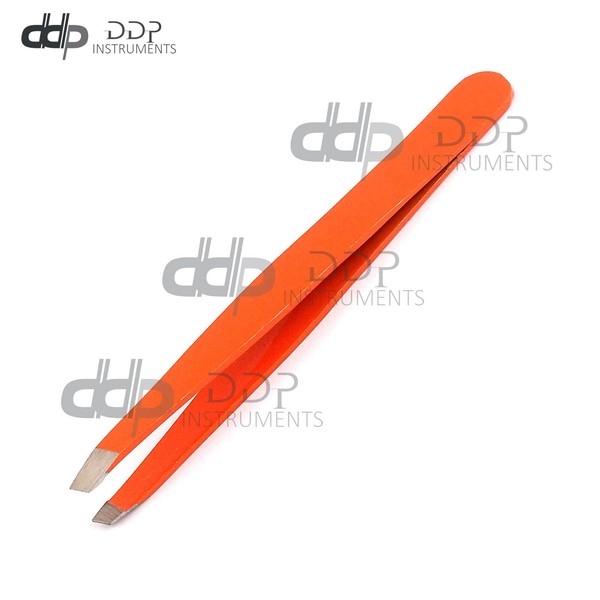 DDP Professional Slant, Orange Eye Brow Tweezers