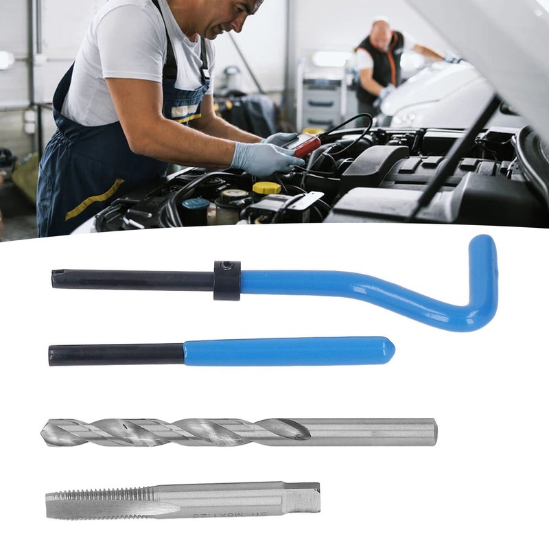 M8x1.25 Thread Repair Tool Helical Threaded Inserts Kit High Speed