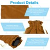 PATIKIL Soft Drawstring Lens Case, 9.84"x6.69"x0.24" Drawstring Lens Pouch, Camera