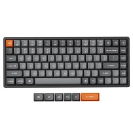 Keychron K2 Max 75% Layout Wireless Custom Mechanical Keyboard, Compact 84 Keys Hot-swap Bluetooth/2.4 GHz/Wired with RGB Backlight, Super Banana Switch Gaming Keyboard for Mac/Windows/Linux