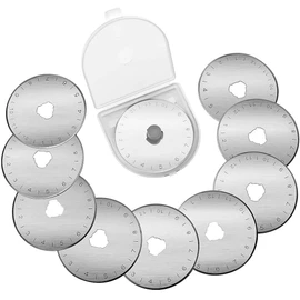10 x 45mm Rotary Cutter Blades for Olfa Etc SKS-7 Steel