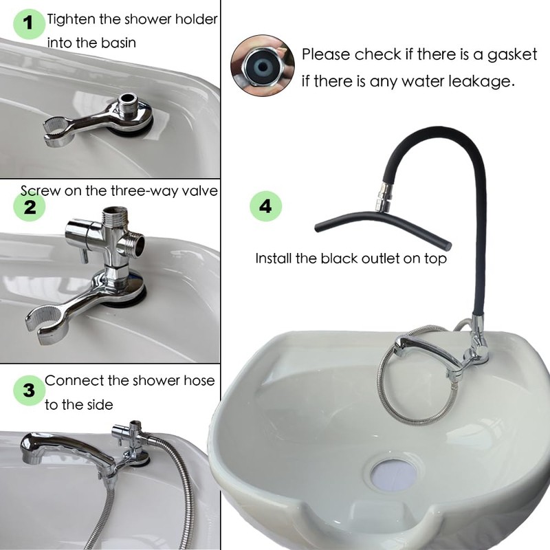 Head Spa Tools Spa Waterfall for Shampoo Bowl, Salon &