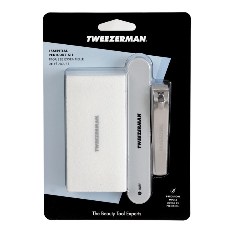 TWEEZERMAN Pedicure Set, 4 Piece Foot Care Set with Pedicure
