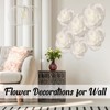 6 Pcs Extra Large Jumbo White Paper Flower Decorations for