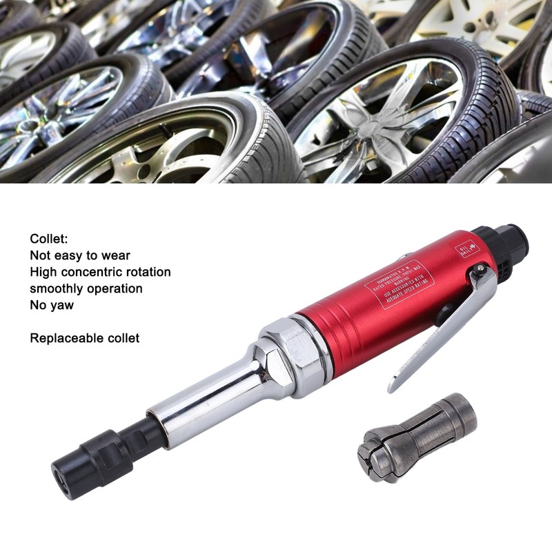 Air Die Grinder Aluminum Alloy 20000rpm 3mm 6mm Collet Straight