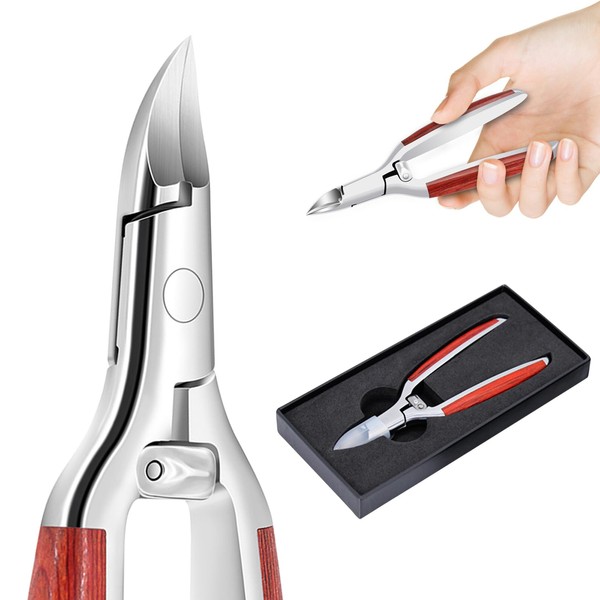 Yqhugbc Nagelschere Fussnägel, Nagelzangen für Fußnägel Profi, Edelstahl Fuss Nagelzange