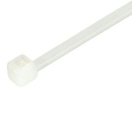 GTSE 4 Inch White/Clear Zip Ties, 100 Pack, 18lb Strength, UV Resistant Small Nylon Cable Ties, Self-Locking 4" Tie Wraps