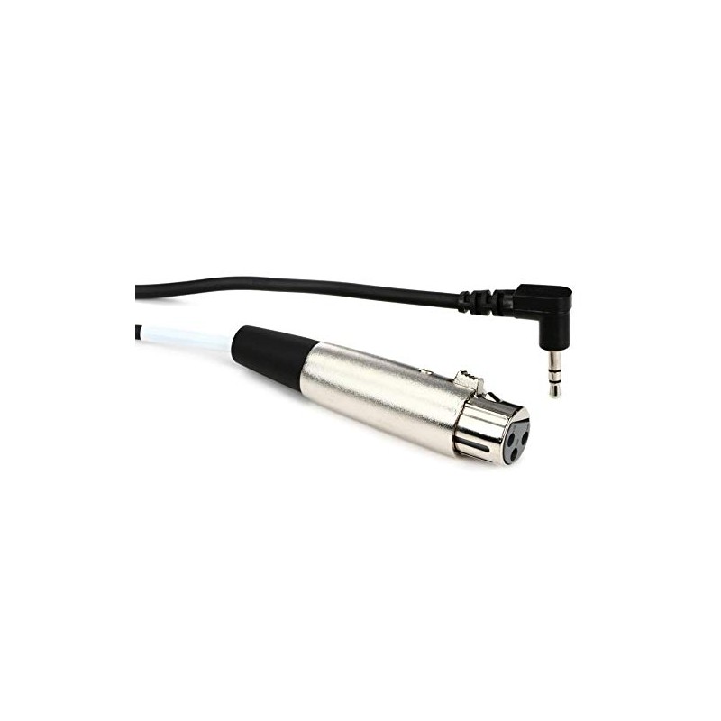 HosaTech XVM-102F 2ft XLR3F to Right Angle 3.5mm TRS Microphone