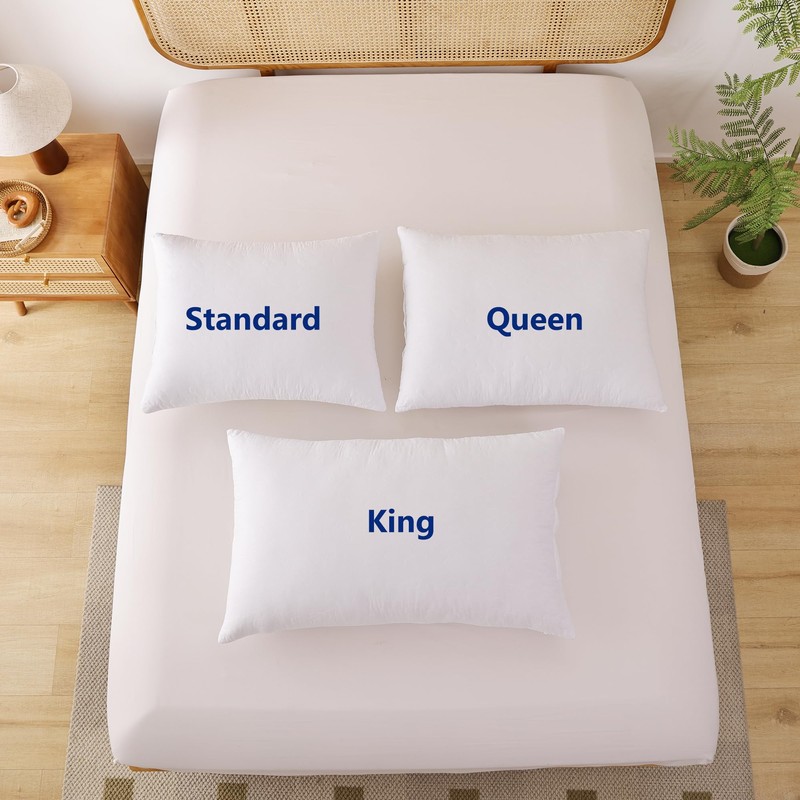 Shatex Extra Firm Pillow Standard Size 26 x 20 inch,