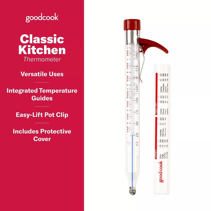 GoodCook Classic Candy / Deep Fry Thermometer, red 1 Count